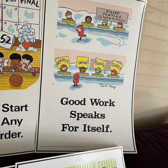 Positive Attitude 1980’s Posters Encourage Do The Right Things set of 6 - Picture 8 of 15